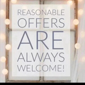 Reasonable offers‎ excepted